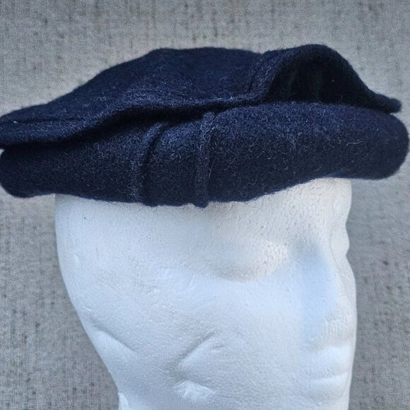 Men Hat Blue Wool Chitral Cap Topi Cultural Ethnic hat Handmade Warm Hat New - Picture 11 of 12